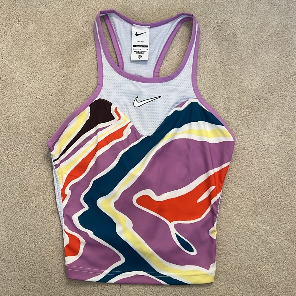 WOMENS MELBOURNE ‘23 COURT DRI-FIT SLAM TENNIS TANK TOP RUSH FUCHSIA